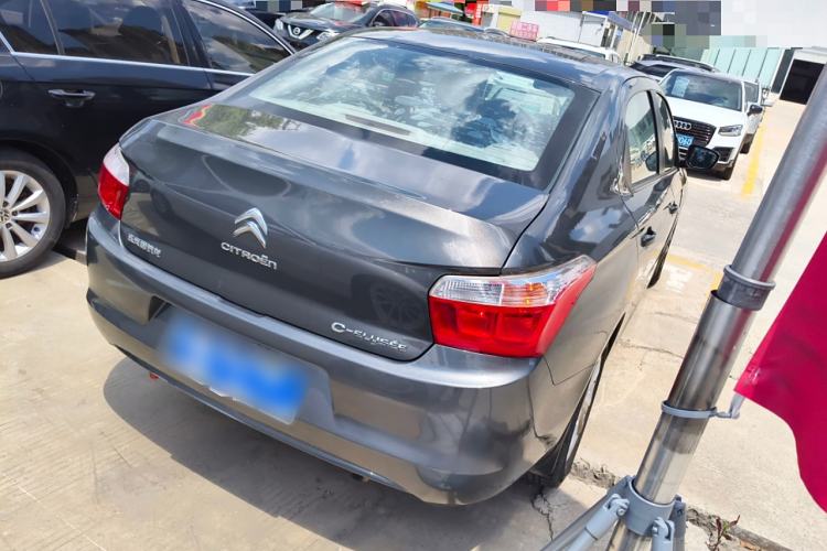 Used Citroen Elysee 2014 1.6L Manual Fashion Edition Rear Right 45 Deg
