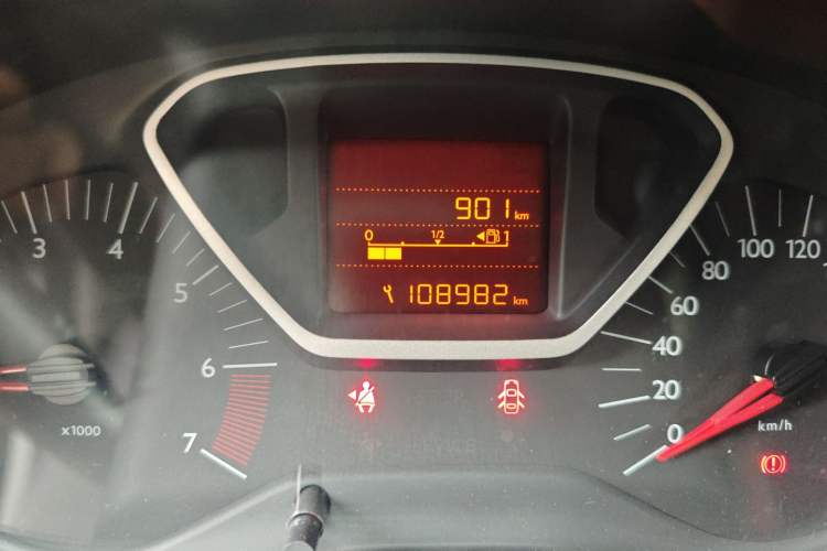 Used Citroen Elysee 2014 1.6L Manual Comfort Model Odometer Close Up