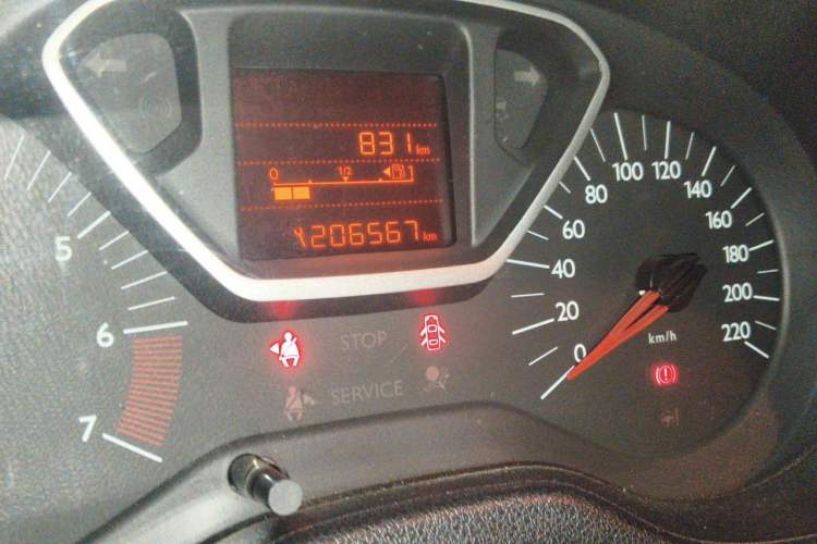 Used Citroen Elysee 2014 1.6L Manual Comfort Model Odometer Close Up
