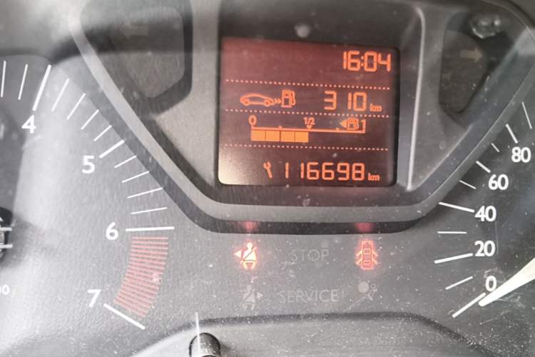 Used Citroen Elysee 2014 1.6L Manual Fashion Edition Odometer Close Up