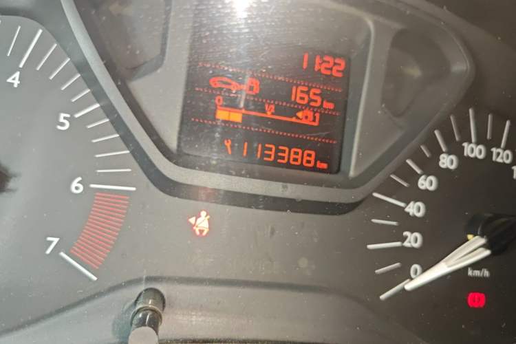 Used Citroen Elysee 2014 1.6L Manual Fashion Edition Odometer Close Up