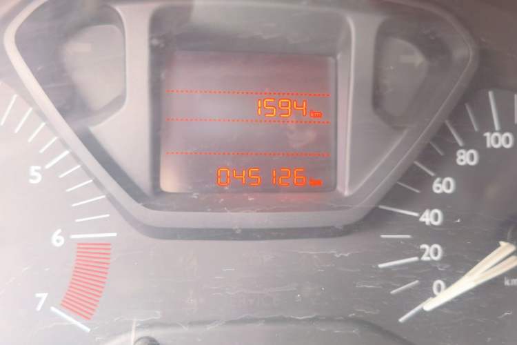 Used Citroen Elysee 2014 1.6L Manual Fashion Edition Odometer Close Up