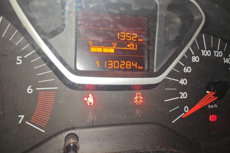 Used Citroen Elysee 2014 1.6L Manual Comfort Model Odometer Close Up