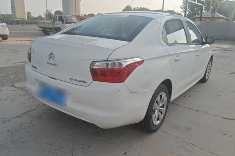 Used Citroen Elysee 2014 1.6L Manual Fashion Edition Rear Right 45 Deg