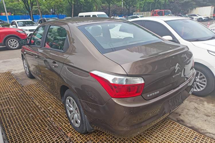 Used Citroen Elysee 2015 Zhishang Edition 1.6L Manual Fashion Model Rear Left 45 Deg