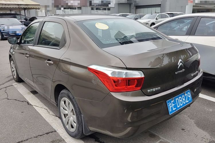 Used Citroen Elysee 2015 Zhishang Edition 1.6L Manual Fashion Model Rear Left 45 Deg