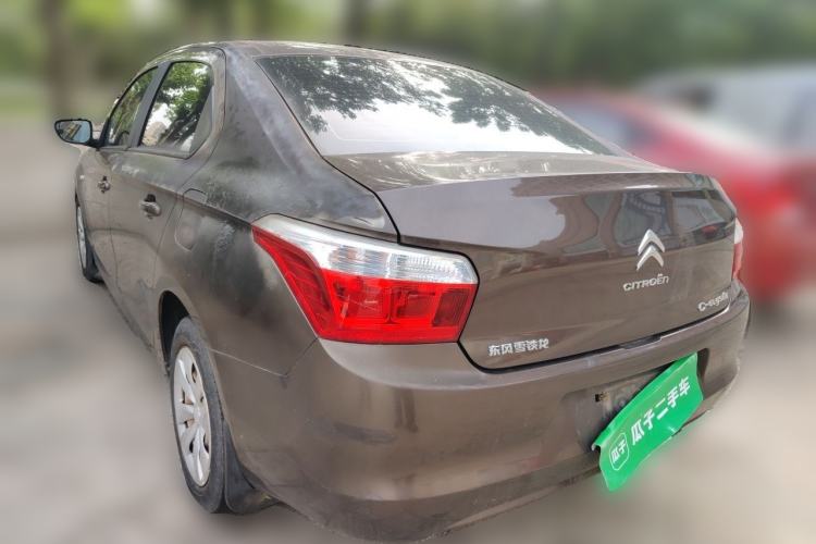 Used Citroen Elysee 2015 Zhishang Edition 1.6L Manual Fashion Model Rear Left 45 Deg