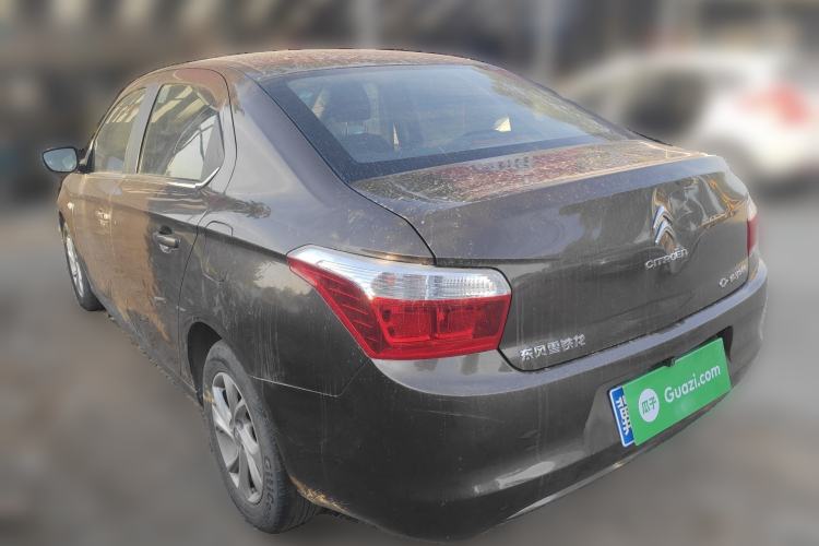 Used Citroen Elysee 2015 Zhishang Edition 1.6L Manual Fashion Model Rear Left 45 Deg