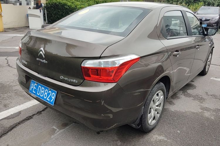 Used Citroen Elysee 2015 Zhishang Edition 1.6L Manual Fashion Model Rear Right 45 Deg