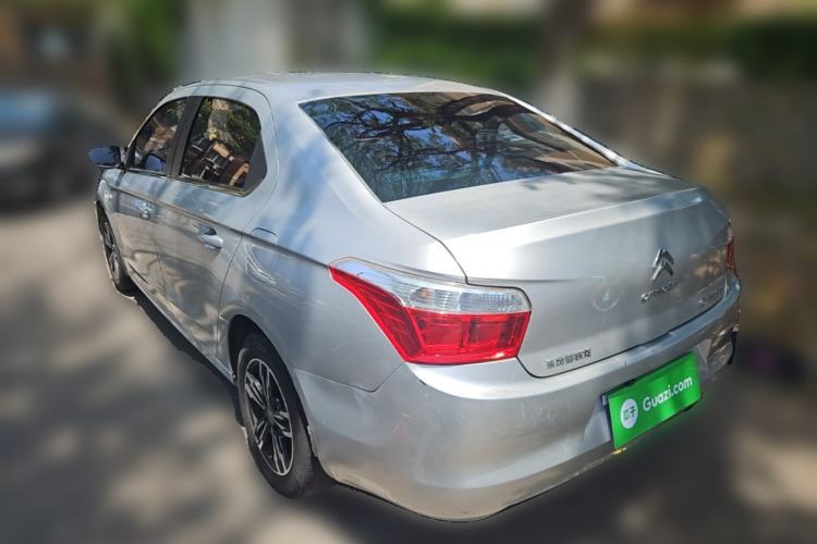 Used Citroen Elysee 2015 Zhishang Edition 1.6L Manual Fashion Model Rear Left 45 Deg