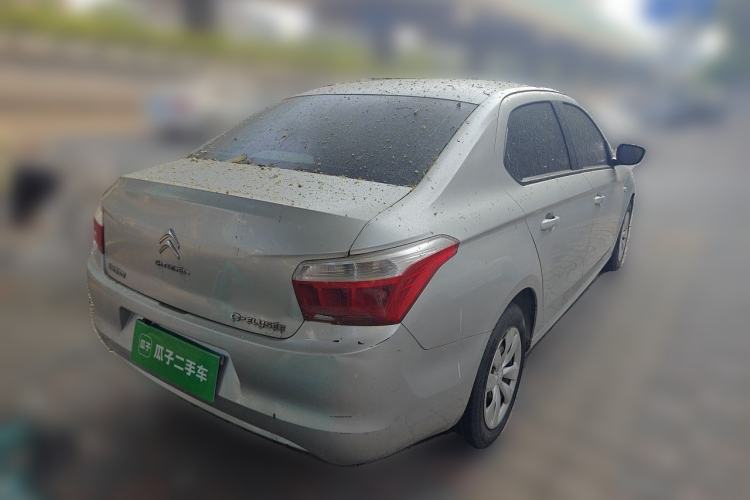 Used Citroen Elysee 2015 Zhishang Edition 1.6L Manual Fashion Model Rear Right 45 Deg