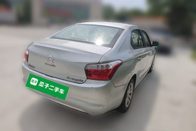 Used Citroen Elysee 2015 Zhishang Edition 1.6L Manual Fashion Model Rear Right 45 Deg