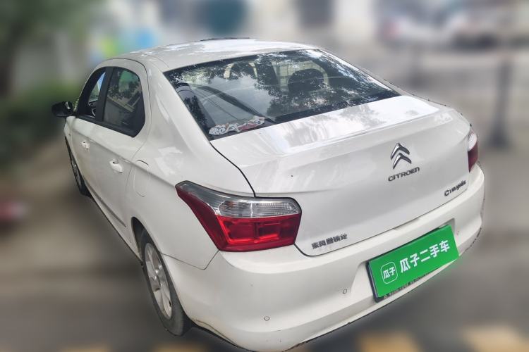 Used Citroen Elysee 2015 ZhiShang Edition 1.6L Manual Comfort Model Rear Left 45 Deg