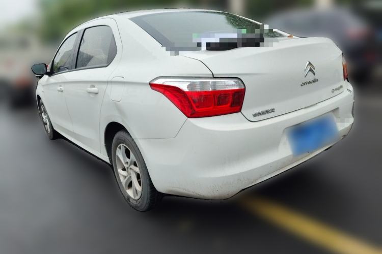 Used Citroen Elysee 2015 Zhishang Edition 1.6L Manual Fashion Model Rear Left 45 Deg