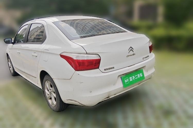 Used Citroen Elysee 2015 Zhishang Edition 1.6L Manual Fashion Model Rear Left 45 Deg
