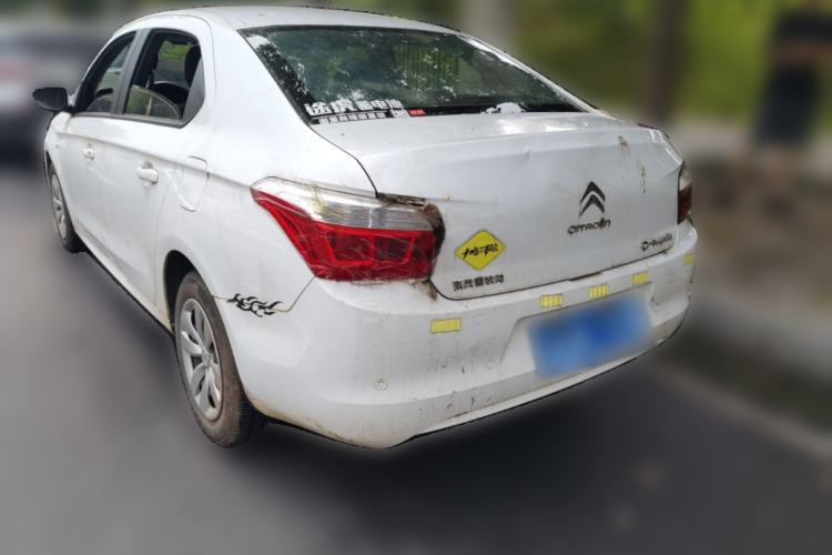 Used Citroen Elysee 2015 Zhishang Edition 1.6L Manual Fashion Model Rear Left 45 Deg