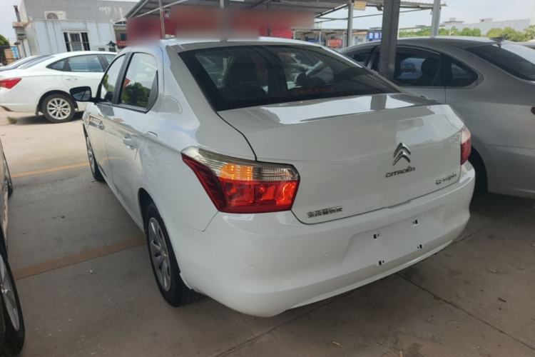 Used Citroen Elysee 2015 Zhishang Edition 1.6L Manual Fashion Model Rear Left 45 Deg