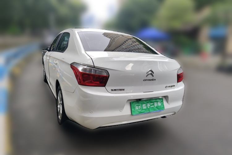Used Citroen Elysee 2015 Zhishang Edition 1.6L Manual Fashion Model Rear Left 45 Deg