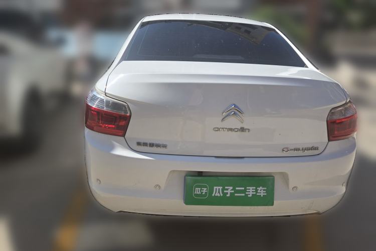 Used Citroen Elysee 2015 Zhishang Edition 1.6L Manual Fashion Model Rear