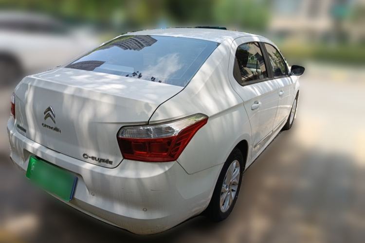 Used Citroen Elysee 2015 ZhiShang Edition 1.6L Manual Comfort Model Rear Right 45 Deg