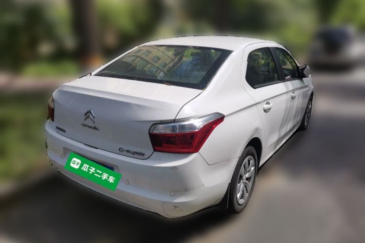 Used Citroen Elysee 2015 Zhishang Edition 1.6L Manual Fashion Model Rear Right 45 Deg