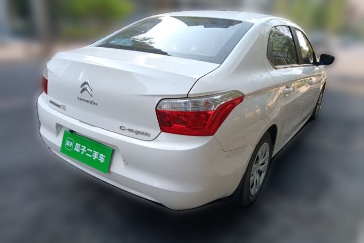 Used Citroen Elysee 2015 Qishang Edition 1.6L Automatic Fashion Model Rear Right 45 Deg