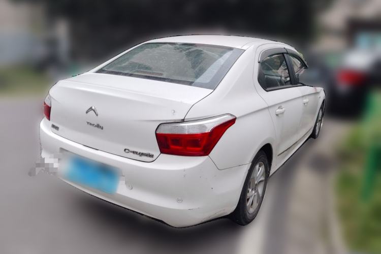 Used Citroen Elysee 2015 Zhishang Edition 1.6L Manual Fashion Model Rear Right 45 Deg