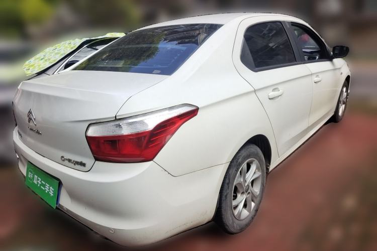 Used Citroen Elysee 2015 Zhishang Edition 1.6L Manual Fashion Model Rear Right 45 Deg