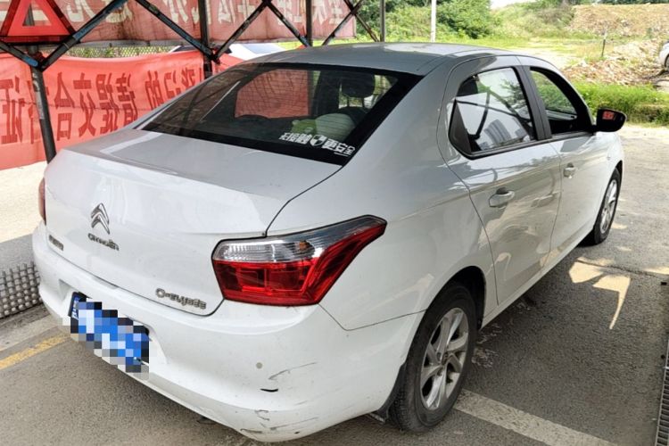 Used Citroen Elysee 2015 Zhishang Edition 1.6L Manual Fashion Model Rear Right 45 Deg