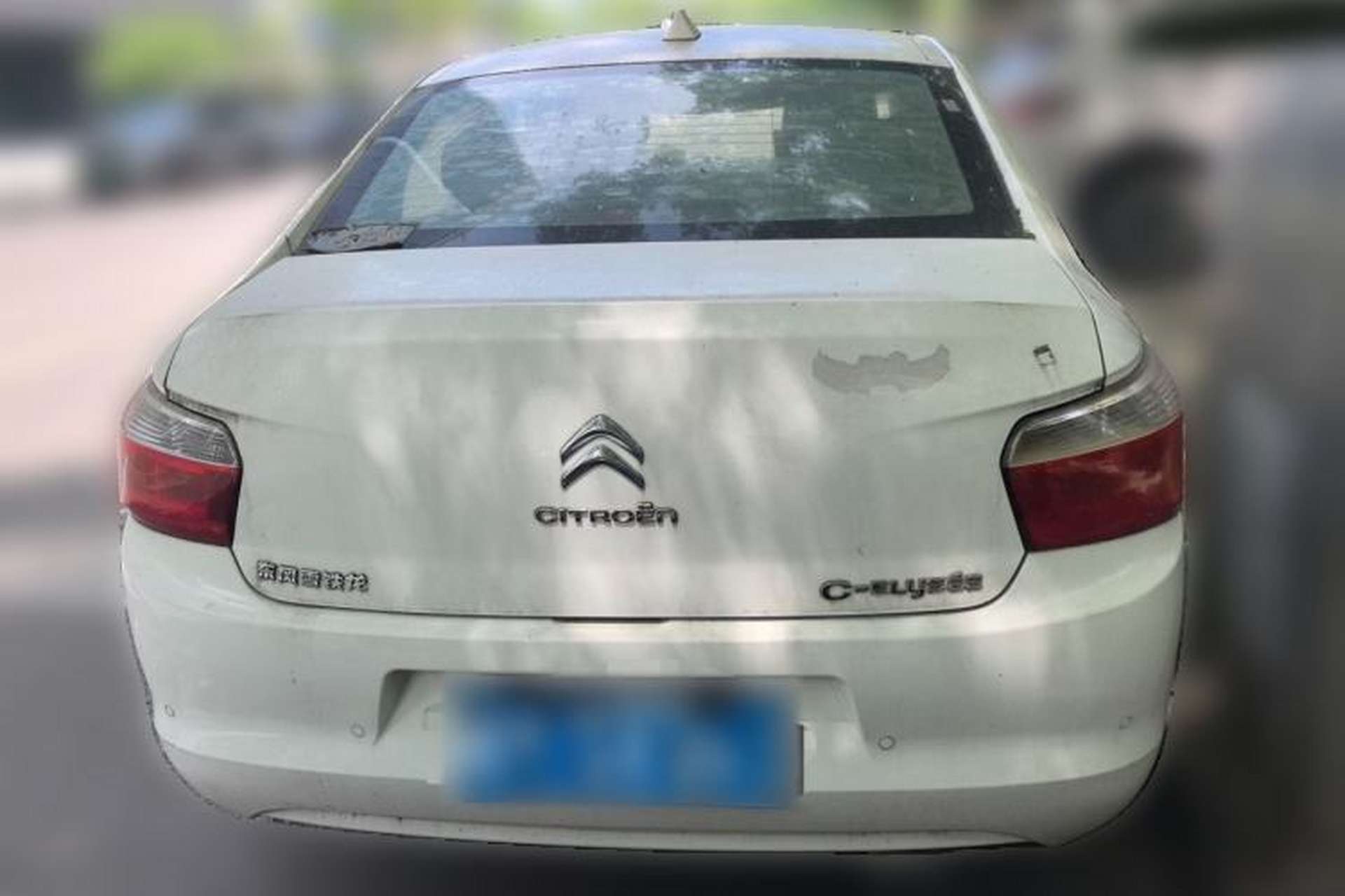 Used Citroen Elysee 2015 ZhiShang Edition 1.6L Manual Comfort Model Rear