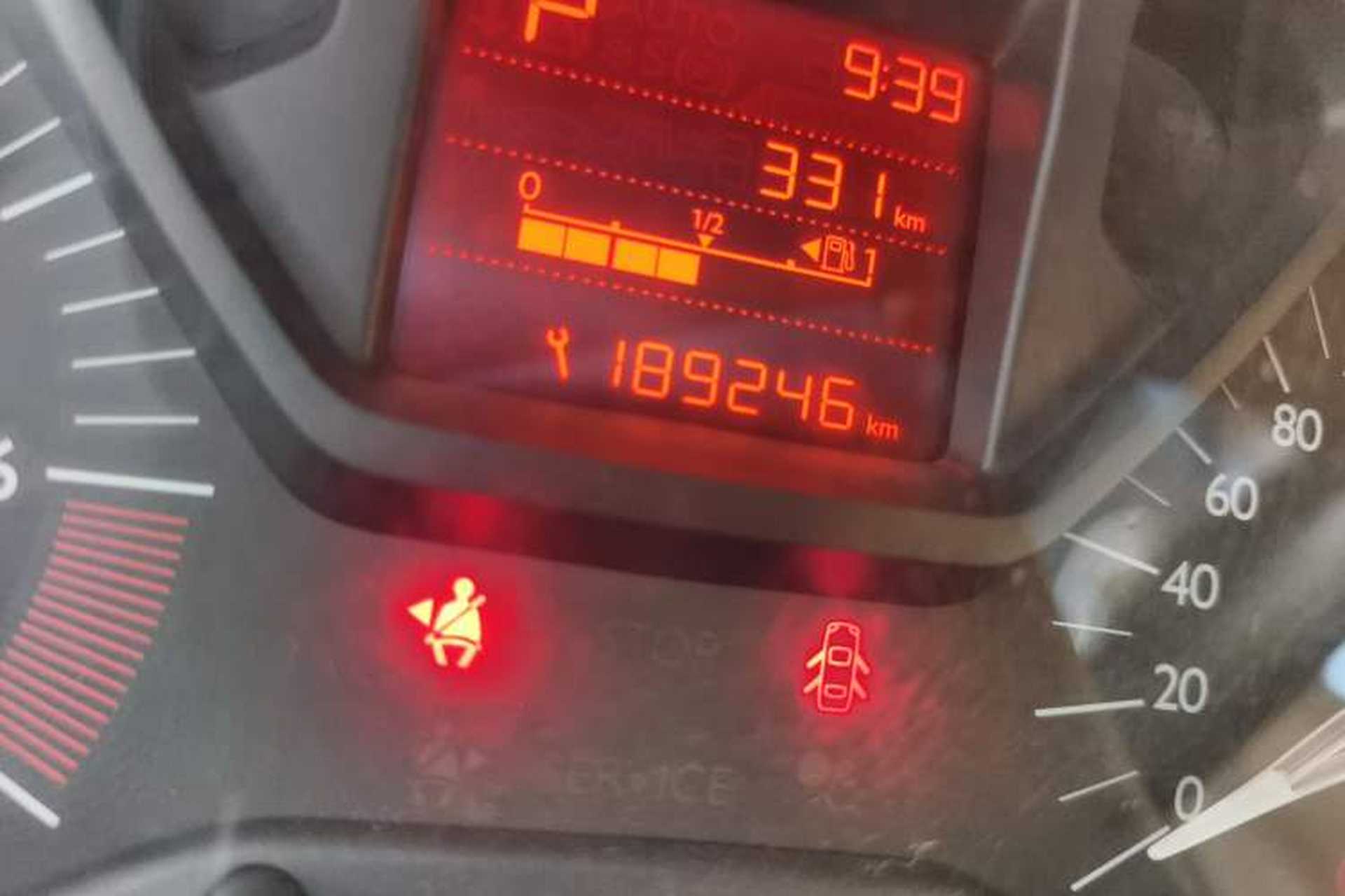 Used Citroen Elysee 2016 1.6L Automatic Fashion Model Odometer Close Up