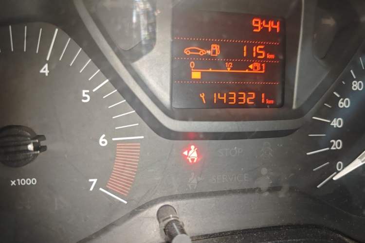 Used Citroen Elysee 2016 1.6L Manual Fashion Edition Odometer Close Up