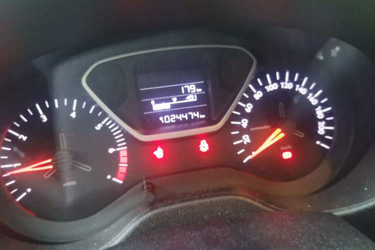 Used Citroen Elysee 2017 1.6L Manual Comfort Model Odometer Close Up