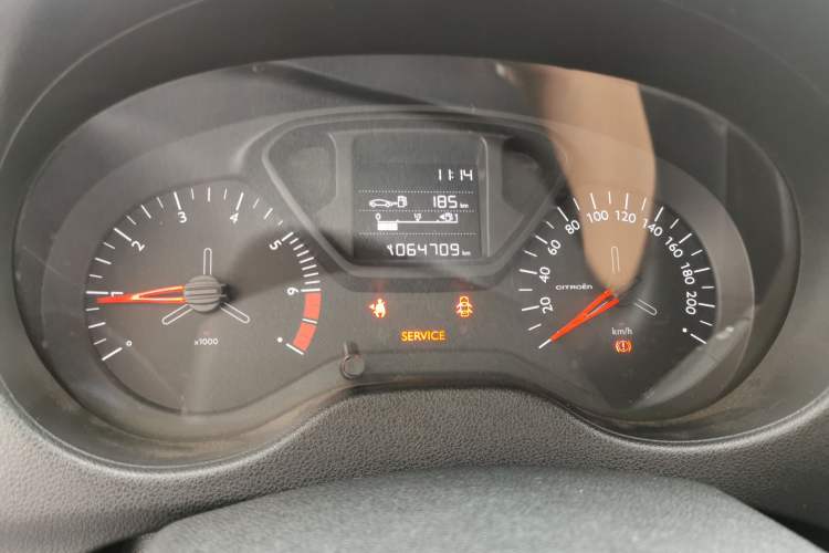 Used Citroen Elysee 2017 1.6L Manual Fashion Model Odometer Close Up
