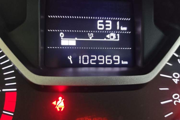 Used Citroen Elysee 2017 1.6L Manual Comfort Model Odometer Close Up