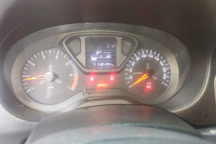 Used Citroen Elysee 2017 1.6L Manual Fashion Model Odometer Close Up
