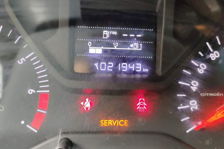 Used Citroen Elysee 2017 1.6L Manual Fashion Model Odometer Close Up
