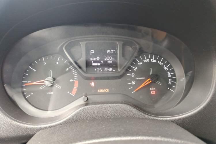 Used Citroen Elysee 2017 1.6L Automatic Fashion Model Odometer Close Up