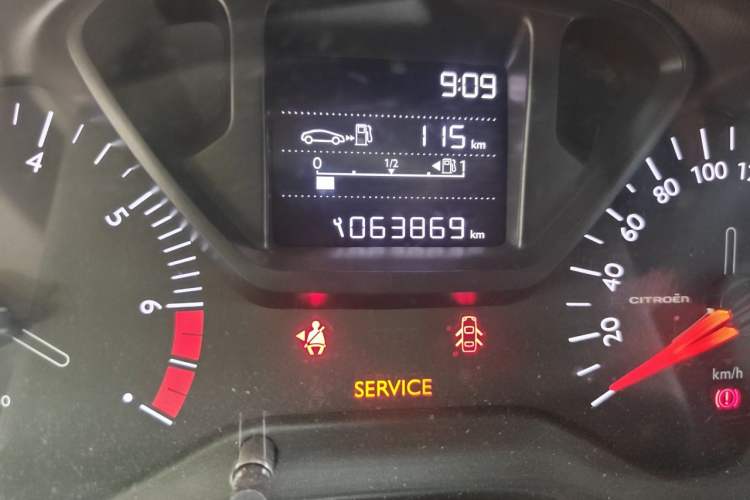 Used Citroen Elysee 2017 1.6L Manual Fashion Model Odometer Close Up