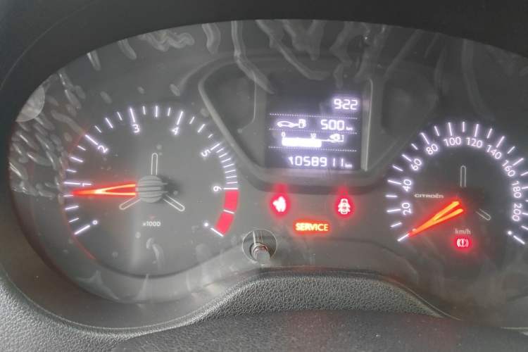 Used Citroen Elysee 2017 1.6L Manual Fashion Model Odometer Close Up
