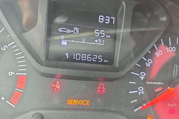 Used Citroen Elysee 2017 1.6L Manual Fashion Model Odometer Close Up