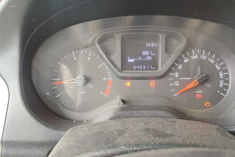 Used Citroen Elysee 2017 1.6L Manual Fashion Model Odometer Close Up