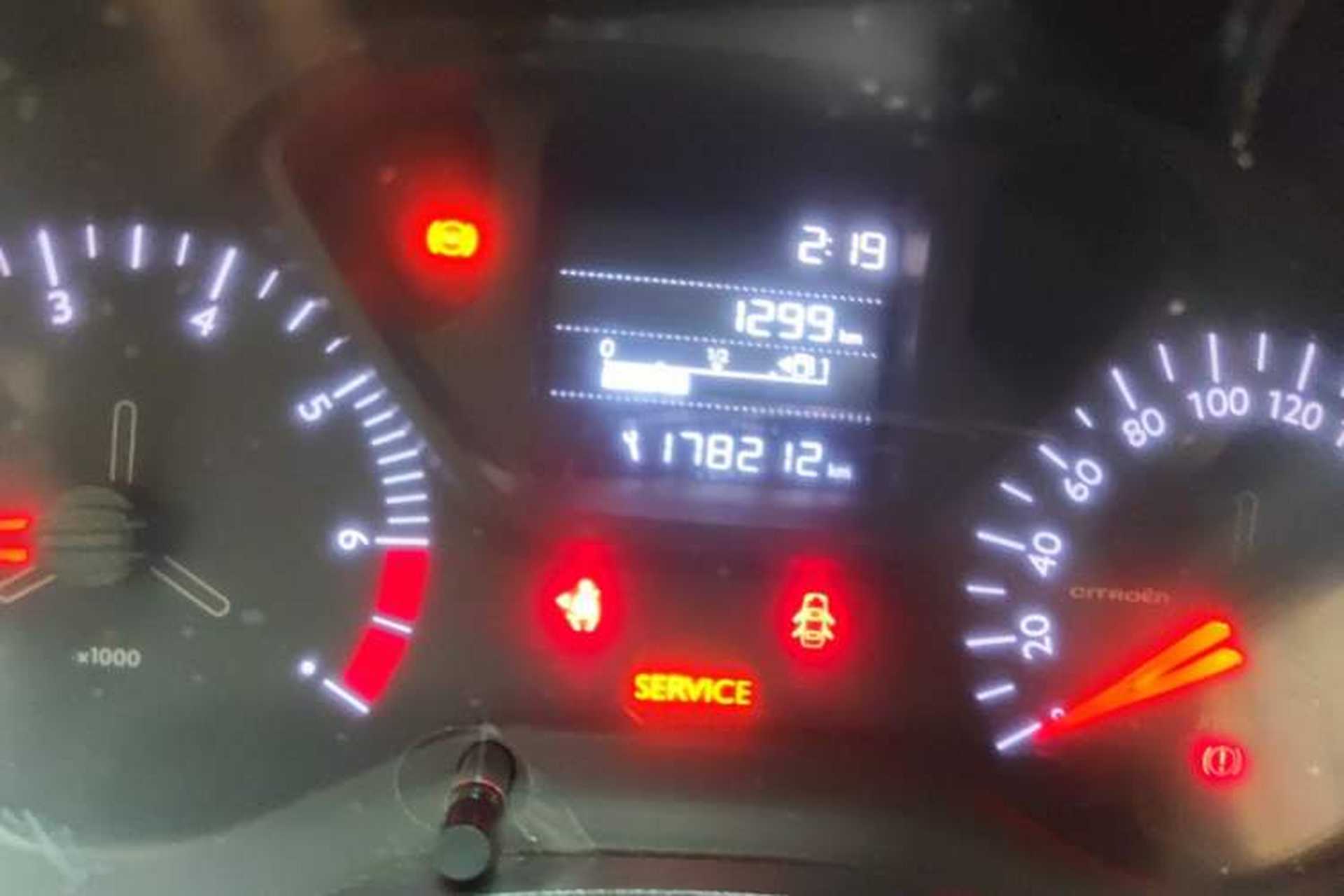Used Citroen Elysee 2017 1.6L Manual Fashion Model Odometer Close Up