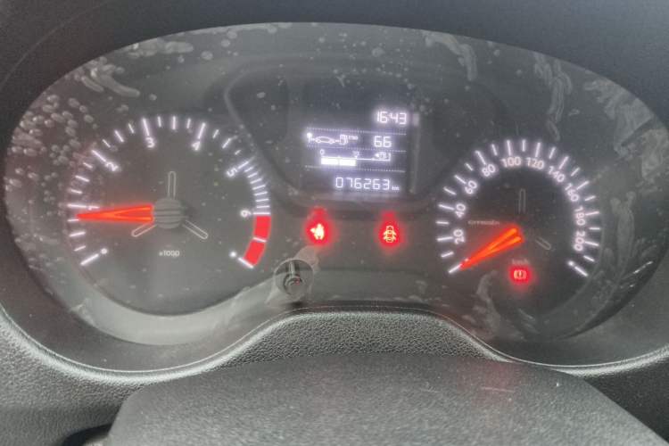 Used Citroen Elysee 2017 1.6L Manual Fashion Model Odometer Close Up