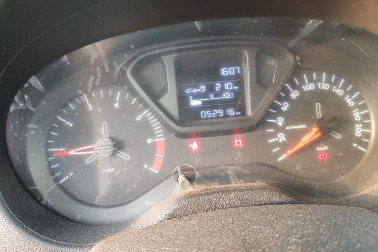 Used Citroen Elysee 2018 1.6L Manual Fashion Edition Odometer Close Up