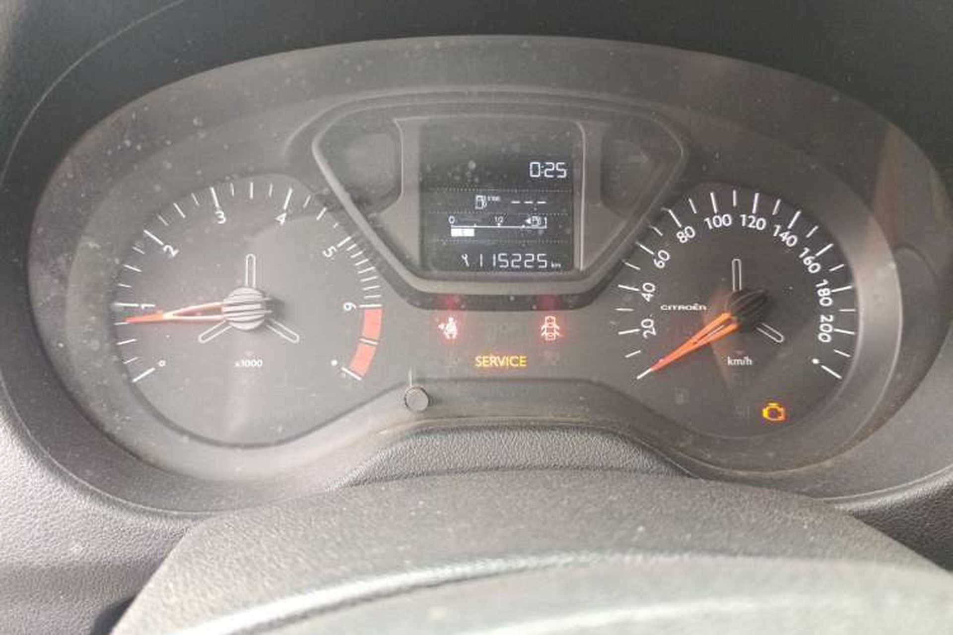 Used Citroen Elysee 2018 1.6L Manual Fashion Edition Odometer Close Up
