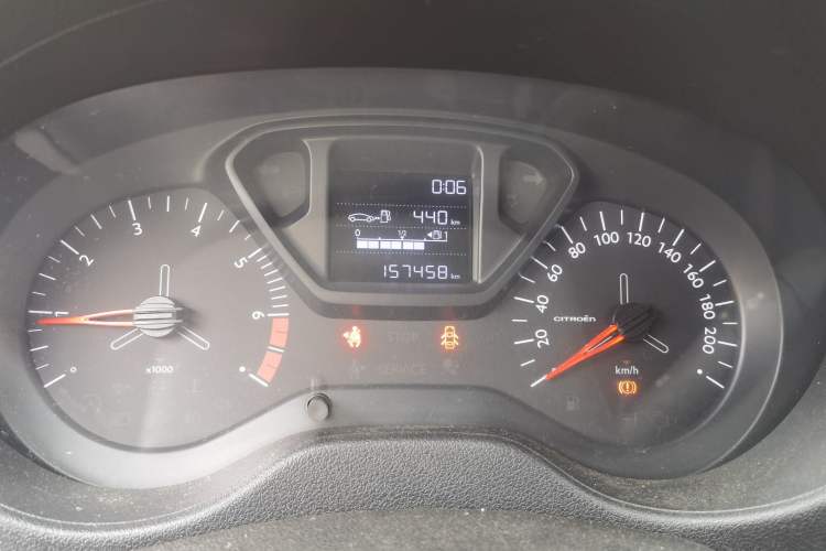 Used Citroen Elysee 2018 Revised Version 1.6L Manual Fashion Edition Odometer Close Up