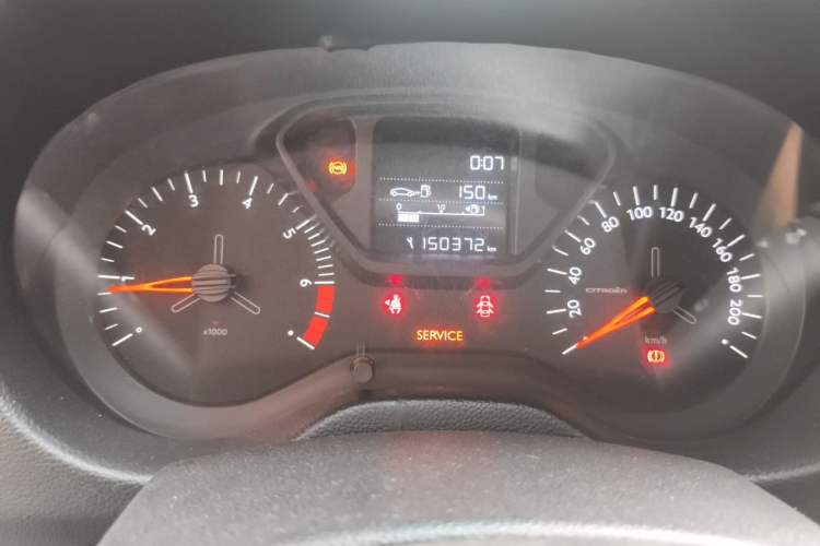 Used Citroen Elysee 2018 1.6L Manual Fashion Edition Odometer Close Up