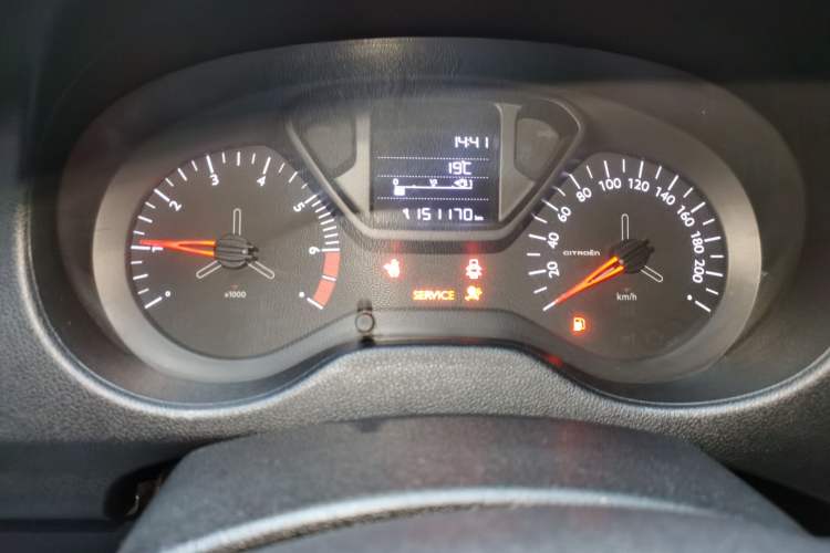 Used Citroen Elysee 2018 1.6L Manual Fashion Edition Odometer Close Up
