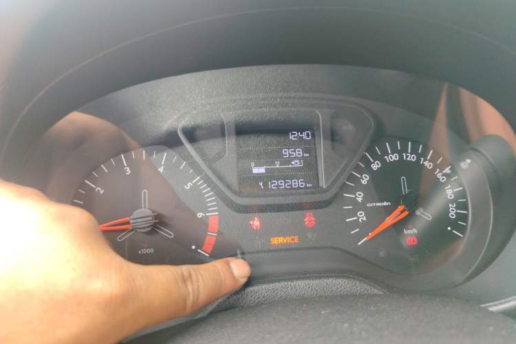 Used Citroen Elysee 2018 1.6L Manual Fashion Edition Odometer Close Up